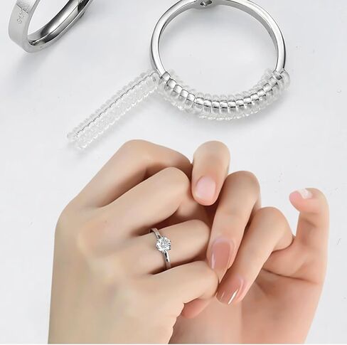 Ring Size Adjuster for Loose Rings, Multi-Sizes for Different Widths to Fit Any Rings, Silicone Invisible Ring Guards for Women and Men in Saudi Arabia