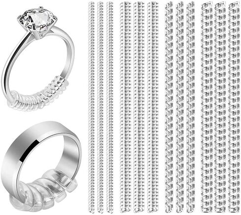 Invisible Ring Size Adjuster for Loose Rings - Ring Sizers, Spacers, or Tighteners - 4 Sizes to Fit Almost Any Ring in Saudi Arabia