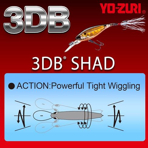 YO-Zuri (ヨーヅリ) ルアー シャッド 3DB SHAD (SP) バス釣り 【 釣具 釣り具 海釣り 淡水 シーバス 】 in Saudi Arabia