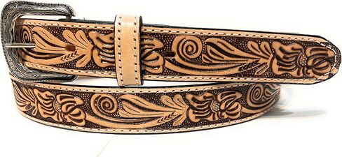 1 1/4 Inch Wide Genuine Leather Western Style Belt, Casual Or Work Leather Belt in Saudi Arabia