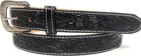 1 1/4 Inch Wide Genuine Leather Western Style Belt, Casual Or Work Leather Belt in Saudi Arabia