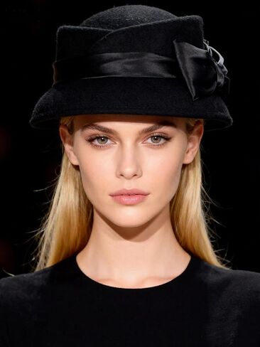 Women's Wool Felt Fedoras Hat - Elegant Cloche Hats for Wedding,Formal Church,Cocktail,Tea Party with Bow Ribbon in Saudi Arabia