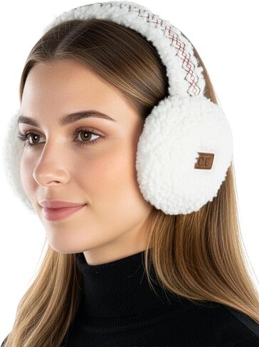 Funky Junque Women’s Winter Earmuffs - Sherpa & Suede in Saudi Arabia