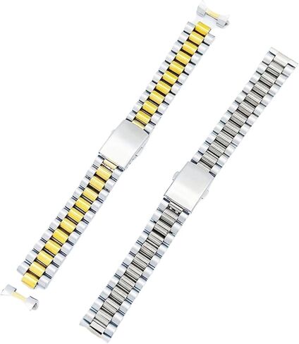 SDFFGHJ 18mm 20mm 22mm Stainless Steel Curved Straight End Watch Band Strap Bracelet Compatible with SKX Citiz Watch in Saudi Arabia