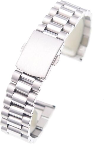 SDFFGHJ 18mm 20mm 22mm Stainless Steel Curved Straight End Watch Band Strap Bracelet Compatible with SKX Citiz Watch in Saudi Arabia