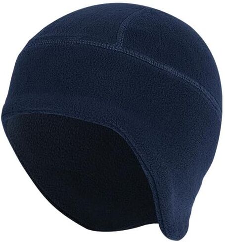 Winter Helmet Liner Skull Caps Fleece Warm Cycling Caps Windproof Running Beanie Color Dark Blue Active Lifestyle Gear for Sports Outdoor Adventures Travel and Daily Wear Versatile Accessories in Saudi Arabia