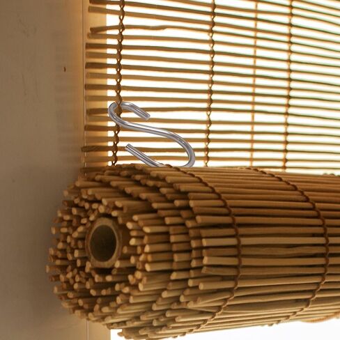 Bamboo Blinds Hooks - 20pcs Metal Clips for Roll up Wicker Blinds Roman Rattan Shades for Indoor Windows in Saudi Arabia