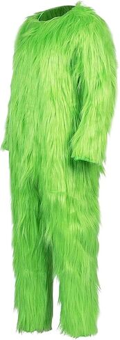 Christmas Green Furry Pants Adult Jumpsuit Funny Cosplay Costume Props Santa Costume Green Pants in Saudi Arabia