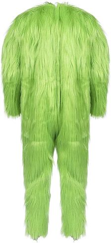 Christmas Green Furry Pants Adult Jumpsuit Funny Cosplay Costume Props Santa Costume Green Pants in Saudi Arabia