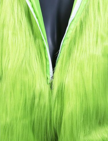 Christmas Green Furry Pants Adult Jumpsuit Funny Cosplay Costume Props Santa Costume Green Pants in Saudi Arabia