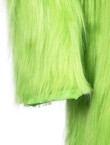 Christmas Green Furry Pants Adult Jumpsuit Funny Cosplay Costume Props Santa Costume Green Pants in Saudi Arabia