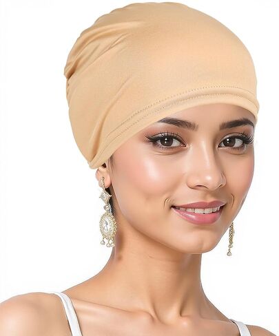 فبرايرفيم 9 قطع حجاب نسائي تحت غطاء رأس إسلامي تحت وشاح حجاب، عمامة داخلية مرنة عالية in Kuwait