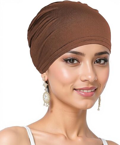 فبرايرفيم 9 قطع حجاب نسائي تحت غطاء رأس إسلامي تحت وشاح حجاب، عمامة داخلية مرنة عالية in Kuwait