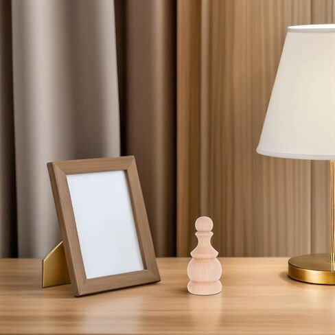 4 قطع من أعمدة السرير من Healifty: أغطية إطار سرير خشبي عتيق - قطع صغيرة من مشروع DIY لقضبان الستائر وأعلام الحديقة - ديكور منحوت على الطراز الفيكتوري in Kuwait