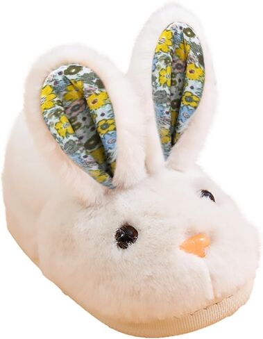 Toddler Slippers Girls Boys Kids Bunny House Slipper Winter Cute Rabbit Slippers Warm Soft Plush Fuzzy Non-Slip Animal Cartoon Slipper in Saudi Arabia