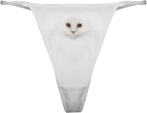 ملابس داخلية رفيعة بوجه القطة من CafePress، سراويل داخلية نسائية in Kuwait