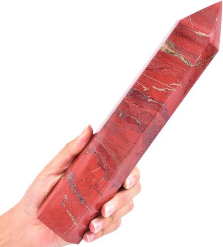 Large Amethyst Crystal Tower Natural Healing Crystal Point Wand Obelisk 6 Faceted Reiki Chakra Meditation Therapy Home Decor Gift 2.6-3 LBS in Kuwait