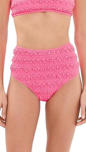 Sea Women's Cybelle Smocked High Waisted Bikini Bottoms in Saudi Arabia