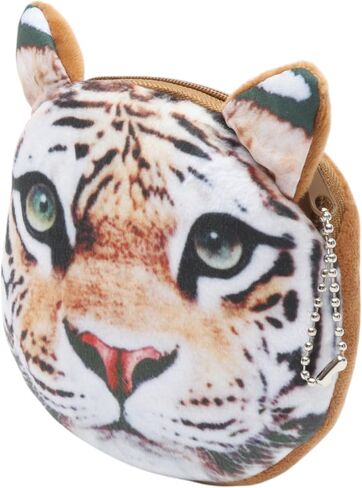 Generic 1Pcs Money Pouch Cute Print Mini Wallet Plush Fabric Brown 11x10cm in Saudi Arabia