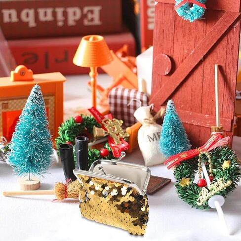 Fashionable Mini Reversible Sequin Coin Purse for Boys and Glittery Handbag Flip Sequins for Doll Accessories Party Favor Pouch in Saudi Arabia