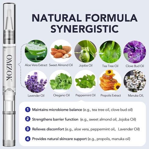 Toenail Fungus Pen - 25% Undecylenic Acid, Tea Tree Oil - Toenail Fungus Treatment Extra Strength for Toe Nail Repair Pen for Damaged Nails, Foot Fungal Nail Treatment for Fungi Funginail - 5pcs in Saudi Arabia