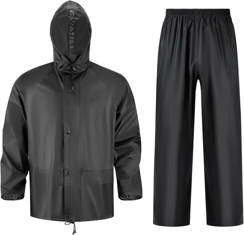 Men's Lightweight Waterproof Rain Suit,2-Piece Jacket and Pants for Cycling Hiking Golf Rain Gear in Saudi Arabia