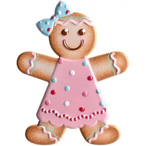 Craig Bachman 13" Metal Embossed Gingerbread: Boy (Red) Wall Door Hanger Ornament Sign in Saudi Arabia