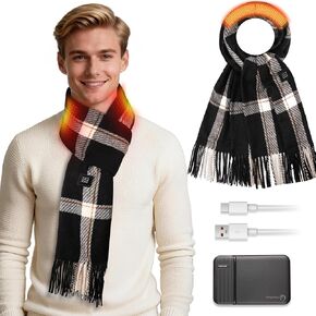 وشاح ساخن للنساء والرجال، وشاح للرقبة قابل لإعادة الشحن، بطارية 5000 مللي أمبير في الساعة، درجة حرارة قابلة للتعديل، شال ساخن in Kuwait