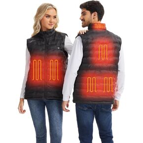 Heated Vest, Electric Smart Warming Heated Jackets Clothing Vest, Unisex Winter Hooded Heated Vests Outerwear in Saudi Arabia