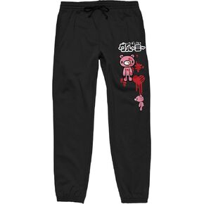 Bioworld Gloomy Bear Dripping Heart Adult Unisex Black Graphic Sweatpants in Saudi Arabia