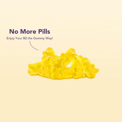 علكات فيتامين ب2 400 مجم | ريبوفلافين 400 مجم مع CoQ10 150 مجم، مغنيسيوم 200 مجم | فيتامين ب2 400 ملجم للأطفال والكبار، الجهاز العصبي وصحة الجلد | 60 قطعة نباتية قابلة للمضغ | ليمون (حزمة 2). in Kuwait