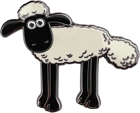 Shaun Foot Enamel Pin, Official Product of the Sheep Shaun, Nickel, Nickel in Saudi Arabia