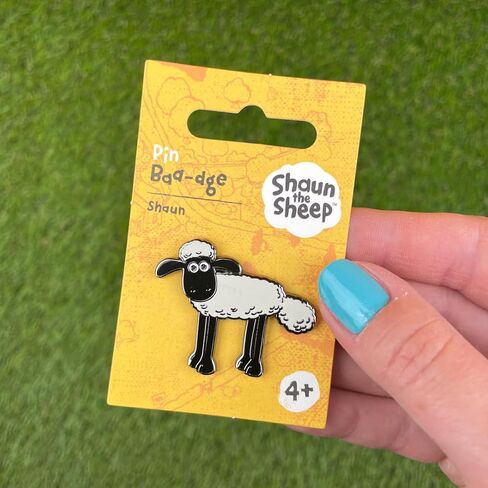 Shaun Foot Enamel Pin, Official Product of the Sheep Shaun, Nickel, Nickel in Saudi Arabia