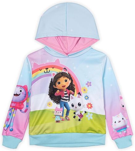 DREAMWORKS GABBY'S DOLLHOUSE Girls Fleece Pullover Hoodie Toddler to Big Kid Sizes (2T - 10-12) in Saudi Arabia