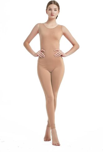 Full Bodysuit Womens Sleeveless One Piece Jumpsuit Spandex Zentai Unitard in Saudi Arabia
