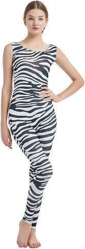 Full Bodysuit Womens Sleeveless One Piece Jumpsuit Spandex Zentai Unitard in Saudi Arabia