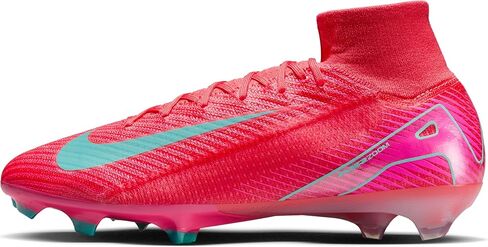 حذاء كرة القدم Mercurial Superfly 10 Elite FG عالي الجودة من نايكي (FQ1454-800، Ember Glow/Aurora Green) مقاس 10 in Kuwait