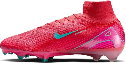 حذاء كرة القدم Mercurial Superfly 10 Elite FG عالي الجودة من نايكي (FQ1454-800، Ember Glow/Aurora Green) مقاس 10 in Kuwait