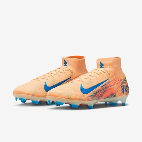 حذاء كرة القدم Mercurial Superfly 10 Elite Kylian Mbappe FG عالي الجودة من Nike (بطامي تينت/إيجلو/نيو فيروزي) in Kuwait