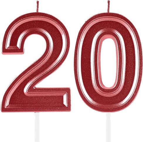 Macaron Pink 12th Birthday Candles,Number 12 Candle, Pink Macaron Birthday Candle for Cake,Happy Birthday Candle,Numeral Candles Cake Topper Decoration for Sweet Girls Birthday Party Supplies in Kuwait