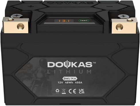بطارية ليثيوم DKL30 800A LiFePO4 للدراجات النارية، بطارية رياضية بقوة 12 فولت 8 أمبير في الساعة، متوافقة مع جت سكي، رباعية، جزازة العشب، ATV، UTV، سكوتر، بطارية مولد، عربة ثلج in Saudi Arabia