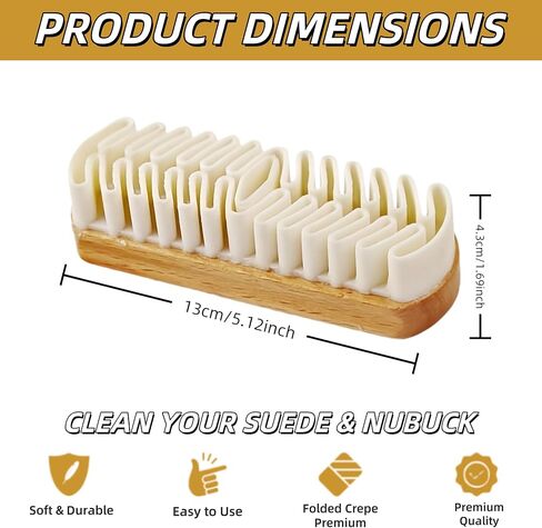 ممحاة تنظيف الأحذية المصنوعة من الجلد السويدي والنوبوك - عبوتين كبيرتين من المطاط الطبيعي لإزالة الاحتكاك للأحذية والأحذية الرياضية والسترات والقبعات - للاستخدام الجاف، لا حاجة إلى الماء، آمنة على الجلود الرقيقة in Kuwait