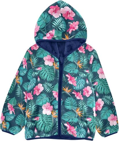 هاواي الكركديه الاستوائية أوراق النخيل طفل جاكيتات للبنين الشتاء ملابس خارجية للأطفال 3T-10T in Kuwait