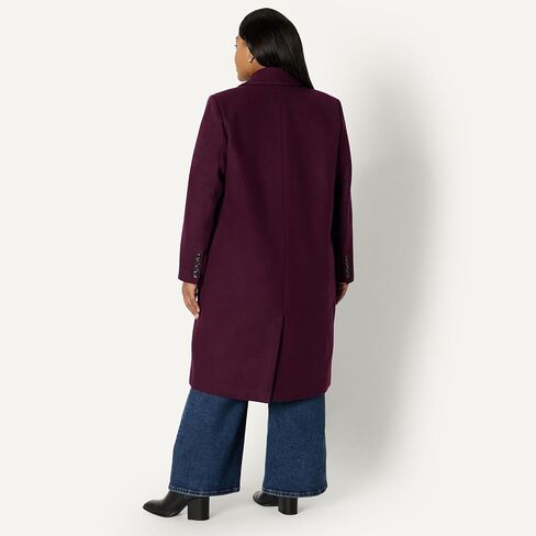 معطف طويل من مزيج الصوف من Amazon Essentials (Demi's Pick) مريح ومزدوج الصدر in Kuwait