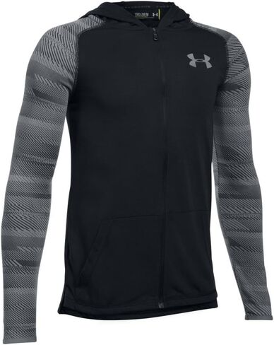 سترة بغطاء رأس بسحاب كامل من Under Armour Boys Threadborne in Kuwait