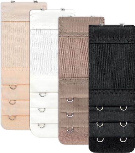 Bra Extenders, 2/3/4 Hook Adjustable, Soft Stretchy Extension Straps, Multi-Size Value Pack, Portable for Travel in Saudi Arabia
