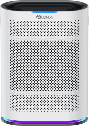 Air Purifiers for Home Large Room Cover 2,100 Ft²,Home Air Purifier with Air Quality Monitor & Aromatherapy,Auto H13 Air Purifier Removes Pets Hair Dust Smoke Odor,with 7 Colors Light(Black) in Saudi Arabia