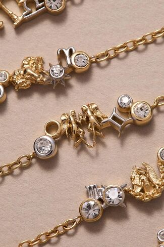 Alex and Ani Zodiac Bracelet - Two-Tone Stainless Steel with Clear Crystals, Nickel-Free, Zodiac Sign Bracelet for Women in Saudi Arabia