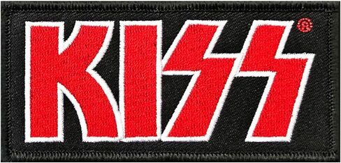 Kiss - Red Logo Woven Patch in Saudi Arabia