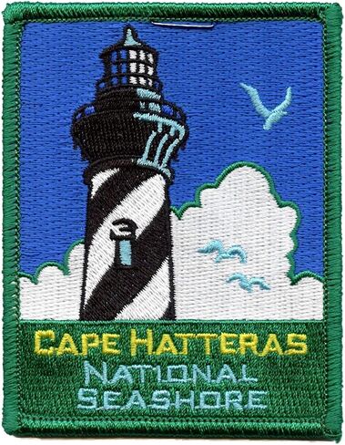 Cape Hatteras National Seashore Patch North Carolina Coastline Embroidered Iron On in Saudi Arabia